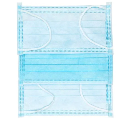 Quality Dust Free 3 Ply Non Woven Face Mask , Disposable Mouth Cover Soft Nose Cushion for sale