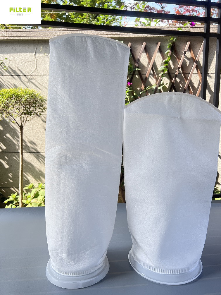 Quality PP PE Nylon PTFE Polyester Needle Felt Filter Bag For Liquid Filtration for sale