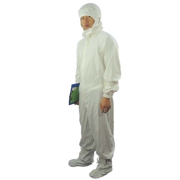 Quality Dust Proof 100D 98% Cotton Antistatic Coveralls ESD Smock for sale
