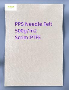 Quality 450gsm ~ 550gsm PPS Filter Cloth For PPS Filter Socks for sale