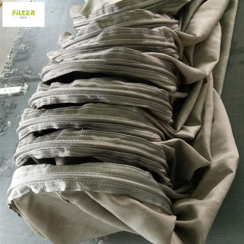 Quality 750GSM Fibreglass Filter Bag PTFE Membrane For Cement Plant Steel Plant for sale