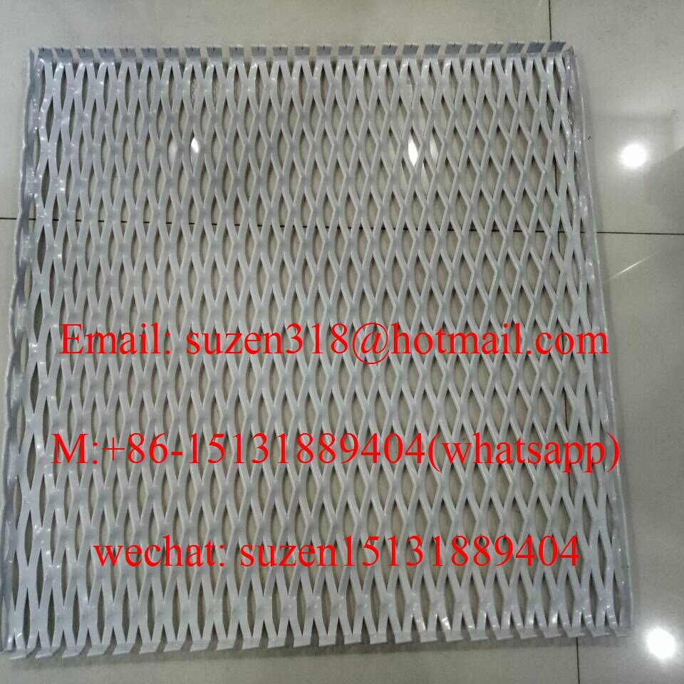 Quality bending edge powder coating aluminum expanded panel mesh for decoration for sale