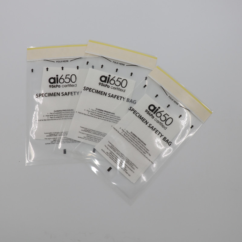 Quality Medical Leakproof Adhesive 95KPA Specimen Bag Moisture Proof for sale