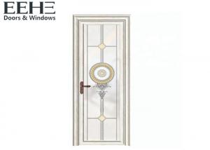 Quality White Aluminium Double Sliding Doors , Glass Acoustic Aluminum Hinged Doors for sale