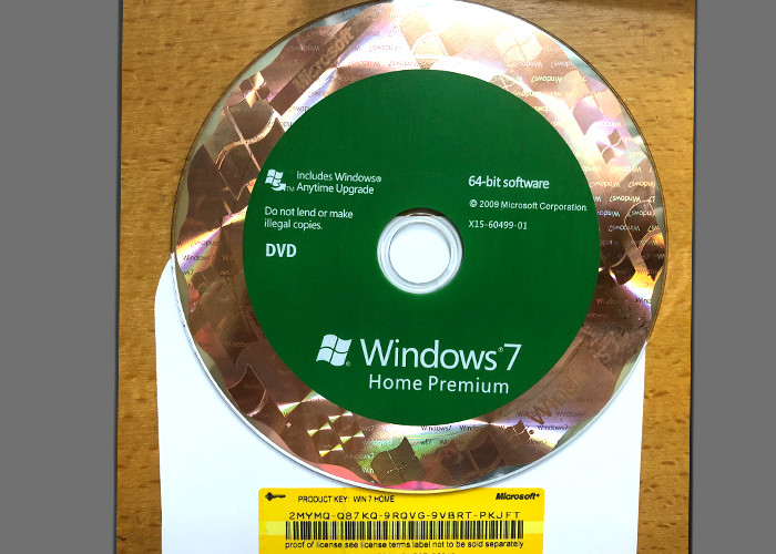 Quality Original DVD Win 7 Basic Home , Windows 7 Retail Version For 1 PC Using for sale
