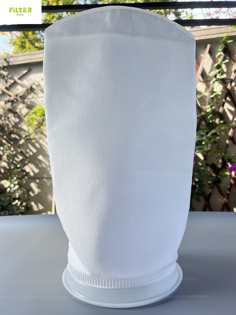 Quality PP PE Nylon PTFE Polyester Needle Felt Filter Bag For Liquid Filtration for sale