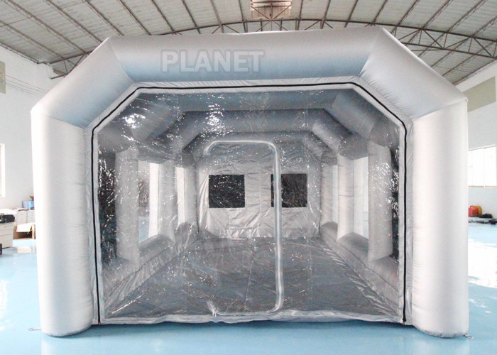 Quality 7x4x3m Carbon Filter Paint Inflatable Spray Booth / Portable Car Spray Booth Tent for sale