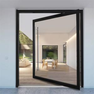 Quality Ultra Clear Insulated Aluminum Glass Partitions For Spring Pivot Door for sale