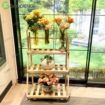 Quality 94cm 1.0mm 6063 Aluminium Plant Rack Home Flower Stand for sale