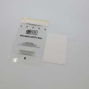 Quality 95kpa LDPE Ziplock Biohazard Specimen Bags Recyclable for sale