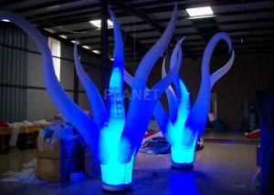 Quality Color Changing Inflatable Tree Durable 210 D Oxford Cloth For Event Decoration for sale