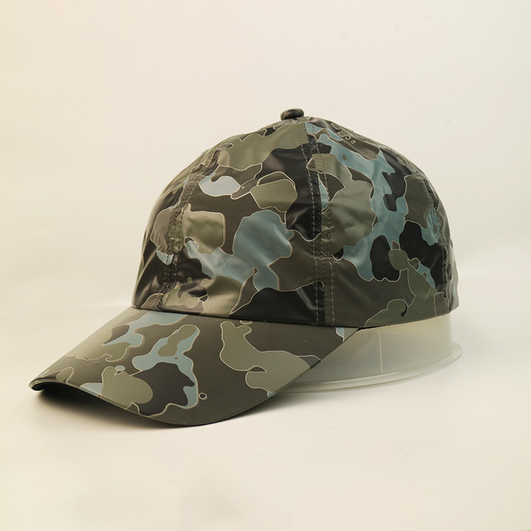 Quality Male 5 Panel Baseball Cap Cotton Adjustable Low Profile Camouflage Unconstructed Dad Hat for sale