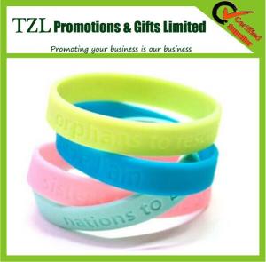 Quality Best for Gifts Printing Logo Silicone Wrist Band for sale