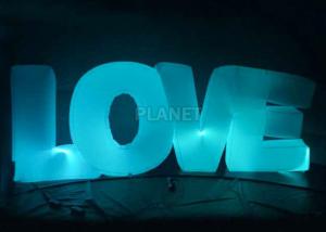 Quality Wedding Inflatable Lighting Decoration Love Led Letter Balloon For Stage for sale