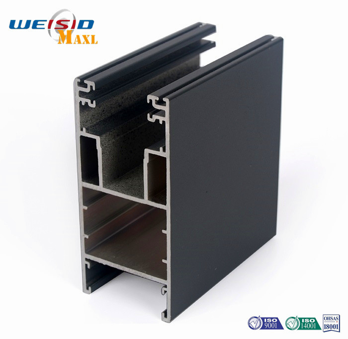 Quality Customized Aluminum Door Profile Support Anodizing / Powder Coating for sale