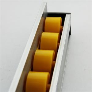 Quality Higher Side Aluminum Extruded Shapes Track Yellow Wheel 4 M 34mm Diameter for sale