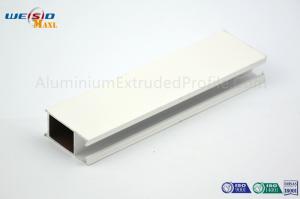 Quality AA6063 T5 Extruded Aluminium Profile Windows Frame White Color Punching Coating for sale
