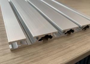 Quality 6063 T5 T Slot Aluminum Extrusion Profiles Silver Anodized 6000 Series for sale