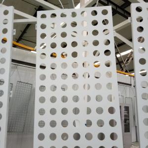 Quality aluminium perforated round hole facade and ceiling panel screen for sale