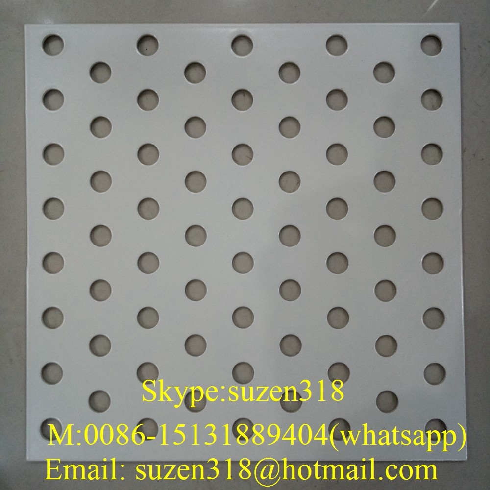 Quality 1/4 inch perforated aluminum sheet round hole / metal panels perforated building for sale