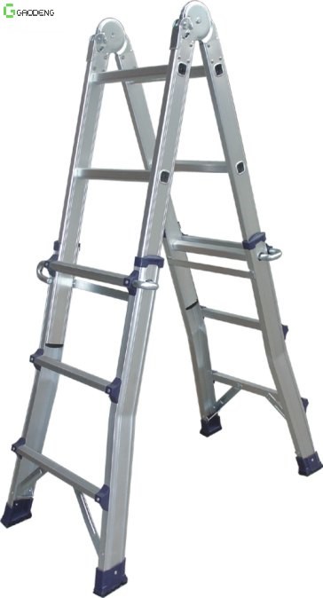 Quality 150KG Portable Aluminum Ladder 12 Steps 1.4mm Fold Up for sale