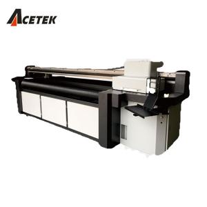 Quality 3.2m UV Textile Printer , Hybrid Printing Machine 4/8pcs Head for sale