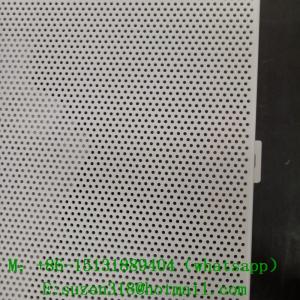 Quality perforated metal roofing sheets / perforated metal sheet facades for sale