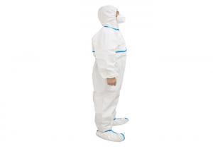 Quality FDA CE Sterile Disposable Chemical Suit , Waterproof Disposable Coveralls for sale