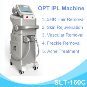 Quality Vertical OPT SHR IPL Hair Removal Machine With Double Handles for sale