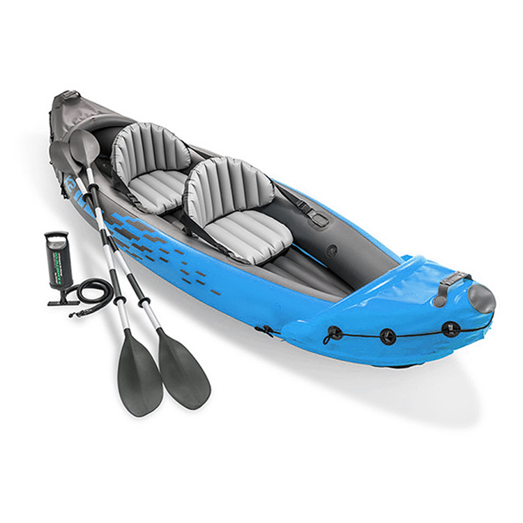 China Rowing Two Person Inflatable Tandem Canoe Kayak Inflatable Boat 3.12m*0.91m on sale