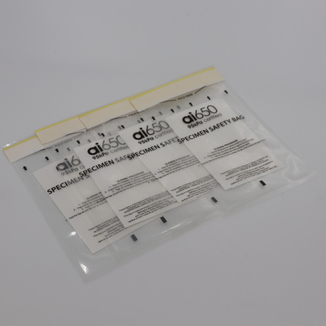 Quality 7 Slot Biohazard Specimen Transport Bags Lab Self Adhesive Closure With Pouch for sale