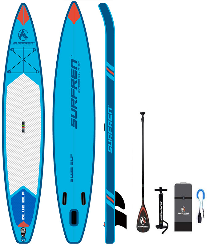 China Alansma Inflatable Surf Board Stand Up Sup Paddle Board Blue 381*68*15cm Surfing Board on sale