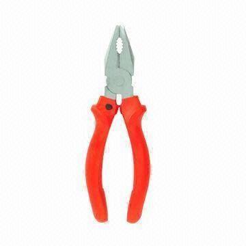 Quality Red nickel-plated carbon steel chrome vanadium combination pliers for sale