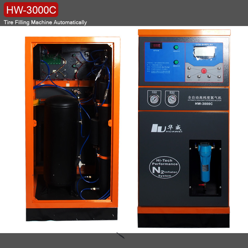 Quality 50L Tank Capacity Nitrogen Tire Inflator with Wide LCD Screen for sale