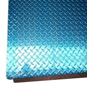 Quality 6mm 1220X2440mm Aluminum Checkered Plate 5052 H32 5bar Diamond Embossed Aluminum Sheet for sale