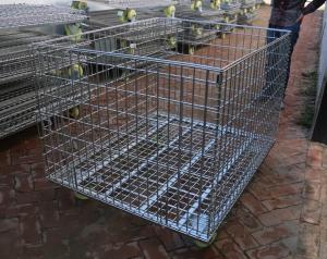 Quality Storage Cage,Wire Mesh Container,Supermarket Mesh Container,Mesh Basket,50x50mm,50x100mm opening for sale