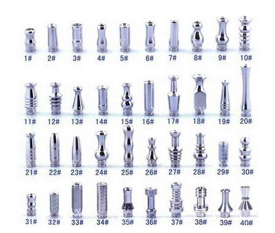 Quality Sailing stainless steel carved ecig pipe extender 510 drip tip for sale