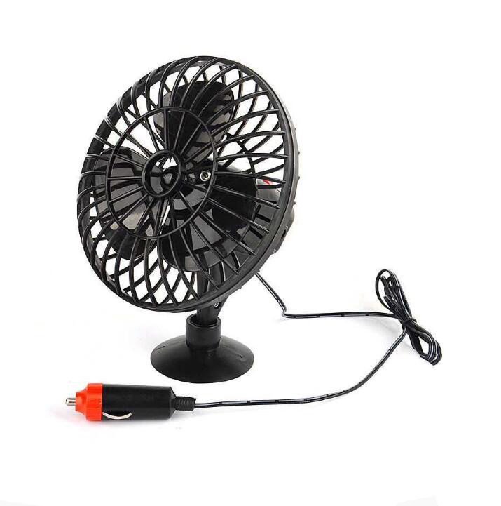 Quality DC 12V Oscillating Car Cooling Fan With On / Off Switch Suction Cup Mounting for sale
