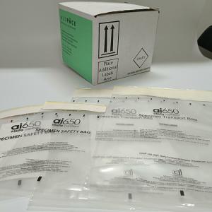 Quality LDPE 95kpa Specimen Bags 5.9x9.5 Inch With Biohazard Logo Ziplock Closure for sale