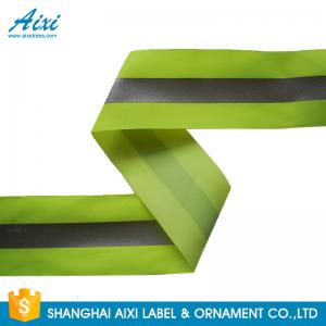Quality 100% Polyester Ribbons Reflective Safety Tape Single Sided With Offer Printing for sale