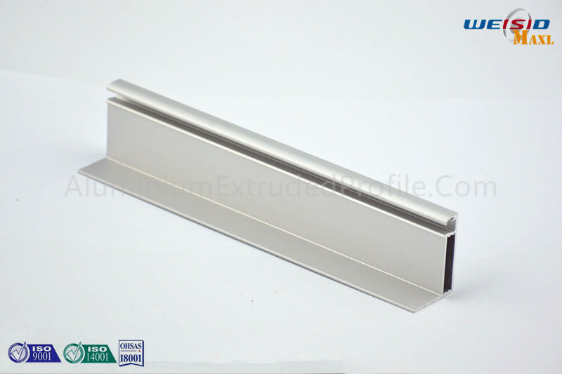 Quality Electrophoresis Aluminium Extruded Profile Silver Windows Frame Furniture for sale