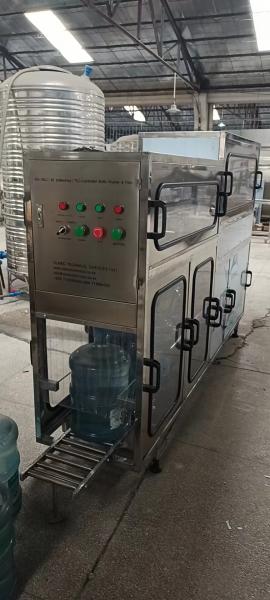 Clean Water Washing 5 Gallon Filling Machine 18.9 L 120 BPH Gallon Filling Line