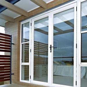 Quality Hall T6063 Aluminum Hinged Door Transparent Glass for sale