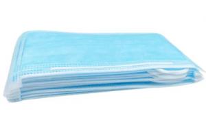 Quality High Dust Removing Rate 3 Layer Face Mask , Non Woven Fabric Mask Elastic for sale