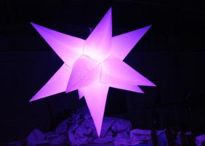 Quality Different Size Hanging Inflatable Led Star 190 T Polyester Material For Party for sale