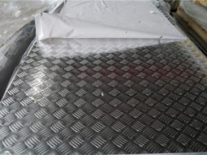 Quality 5 Bar Alloy Aluminium Checker Plate Aluminum Tread Plate Embossed Sheet 5000 Series for sale