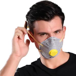 Quality Customized Cup FFP2 Mask / 4ply Fine Particle Dust Mask Gray Color for sale