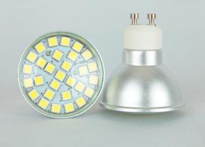 Quality 5W SMD5050 sliver aluminum housing led spotlights bulbs GU10 MR16 indoor lighting for sale