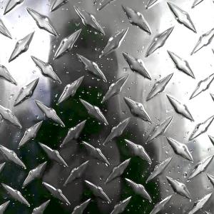 Quality Thickness 5mm 6063 Aluminum Checker Plate PVC Film Embossed Coated for sale