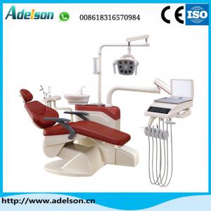 Quality Foshan luxury floor type dental chair with dental LED lamp for sale